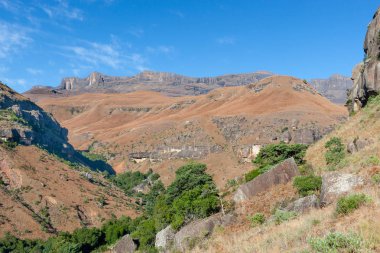 Gökkuşağı Gorge, Katedral tepe Doğa Rezervatı ' Drakensberg dağ silsilesi, Kwazulu Natal, Güney Afrika
