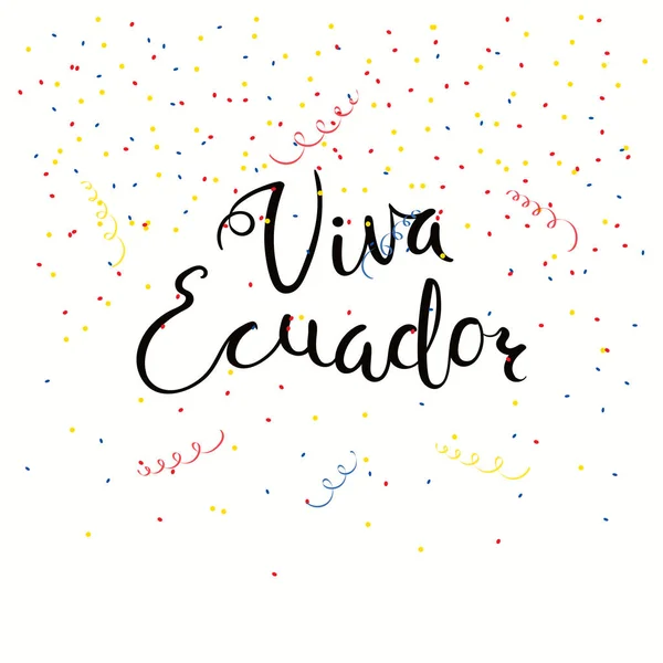 Plantilla Banner Celebración Del Día Independencia Con Caligrafía Cita Letras — Vector de stock