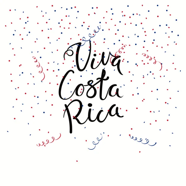 Ημέρα Ανεξαρτησίας Γιορτή Πρότυπο Banner Καλλιγραφικά Γράμματα Ισπανικά Απόσπασμα Viva — Διανυσματικό Αρχείο