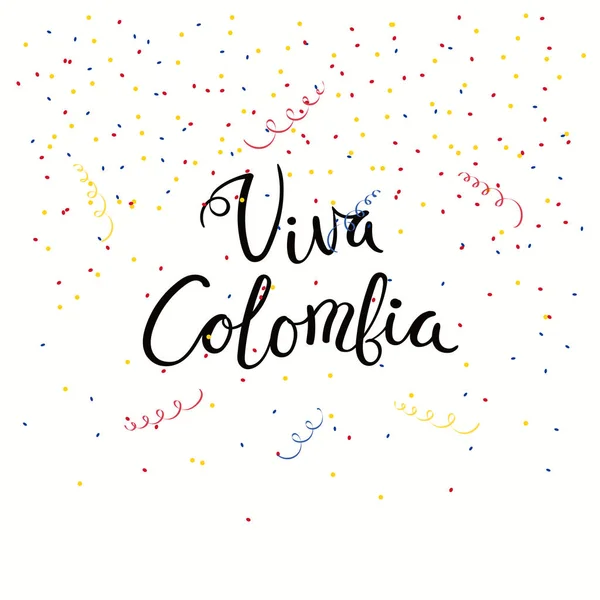 Modelo Banner Celebração Dia Independência Com Caligrafia Espanhol Lettering Citação — Vetor de Stock