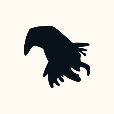 El cadı kafa vektör çizim şapka Isolated beyaz zemin üzerine çekilmiş. Çizim silueti. Tasarım konsepti, İsa'nın doğuşu için öğesinde İtalya, Cadılar Bayramı kartı 