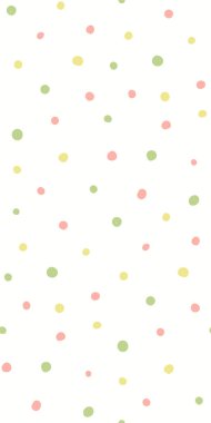 El Beyaz arka plan üzerinde renkli daireler ile kesintisiz geometrik desen çekilmiş. Vektör çizim. Düz stil tasarım. Çocuklar tekstil baskı için kavram