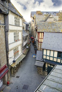Shoop içinde mont saint michel Fransa, Normandiya kuzeyinde