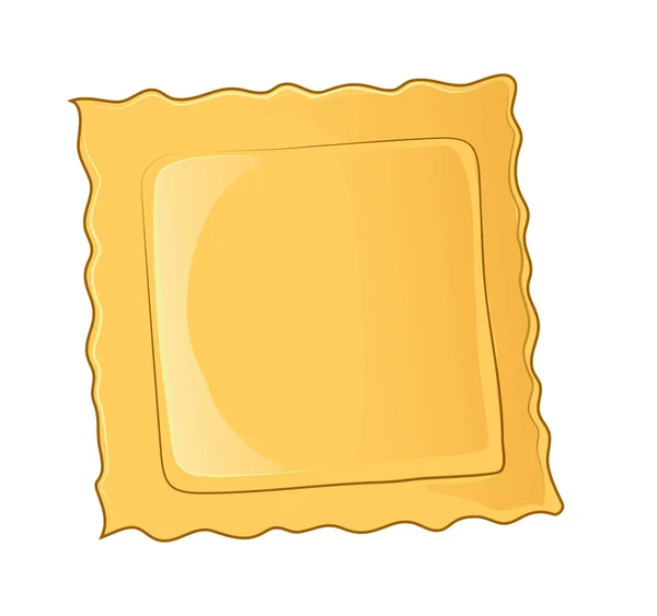 Ícone de massa Ravioli. Desenhos animados de ícone de vetor de macarrão ravioli para web — Vetor de Stock
