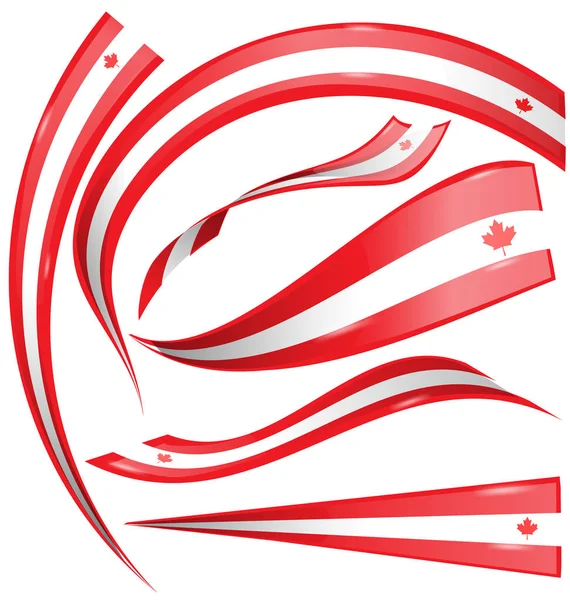 Kanada flaga element na białym tle — Wektor stockowy