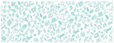 Desen pankartı eko sembolü elementi. resimleme