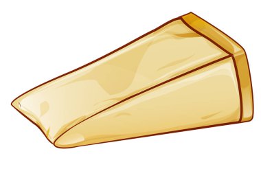 Parmesan, İtalyan peyniri çizgi film stili.