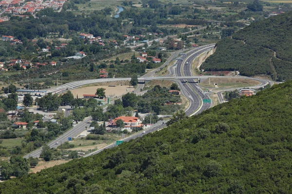 Platamon Griechenland Juli 2016 Autobahn E75 Von Thessaloniki Nach Athens — Stockfoto
