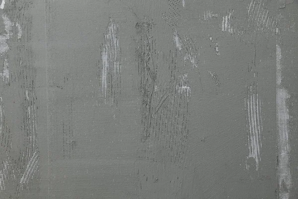 Polistirolo, isolamento in polistirene della parete con malta e nettina — Foto Stock