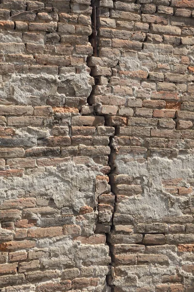 Old brick wall with crack — Stock Image Old brick wall with crack Royalty Free Stock Photos