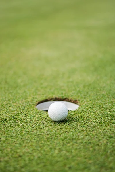 Golf Labda Közelről Blurr — Stock Fotó