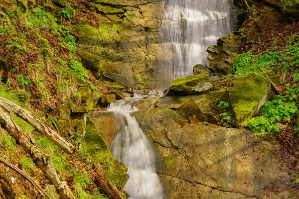 Cachoeira Nas Montanhas Bieszczady — Fotografia de Stock