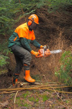 Oduncu tam bir kıyafeti
