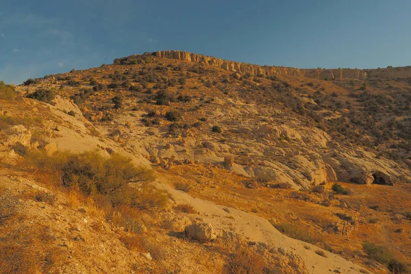 Ваді Дана Заповідника Типовий Ландшафт Ваді Дана Національний Парк Йорданія — стокове фото
