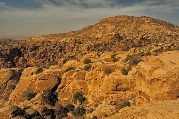 Wadi Dana Rezerv Tipik Peyzaj Wadi Dana Milli Parkı Ürdün — Stok fotoğraf