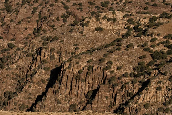 Wadi Dana rezerv tipik peyzaj. Wadi Dana Milli Parkı. Ürdün