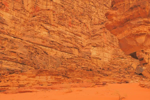 Wadi Rum Jordan Lugar Más Hermoso Oriente Medio Fantásticos Colores —  Fotos de Stock