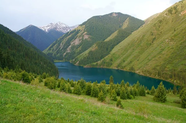 Kolsai 湖があります 天山山脈 カザフスタン国立公園 — ストック写真