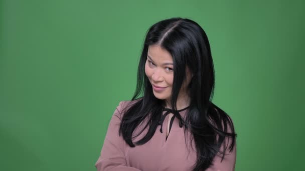 Closeup Shoot Of Young Attractive Korean Female Being Cute And Shy