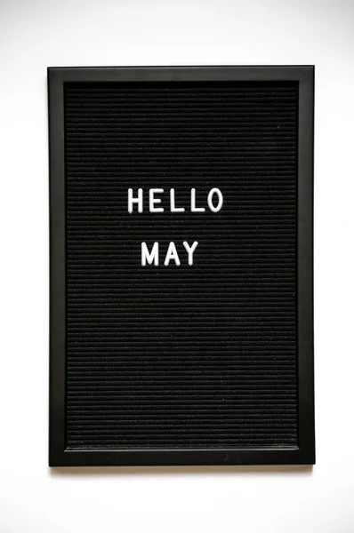 Letterboard Siyah Beyaz Plastik Harfler Mektup Kartı Alıntı — Stok fotoğraf