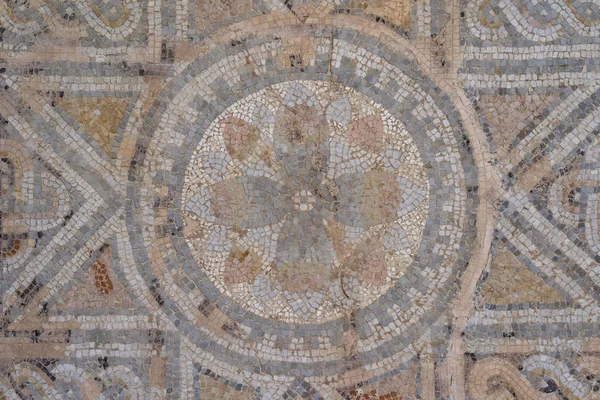 Bir Roma kent yolu Cordoba - İspanya eski geometrik kaldırım 