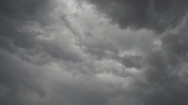 gri fırtına bulutları timelapse