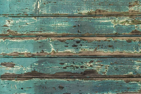 Texture Vieux Panneaux Bois Turquoise Mur — Photo
