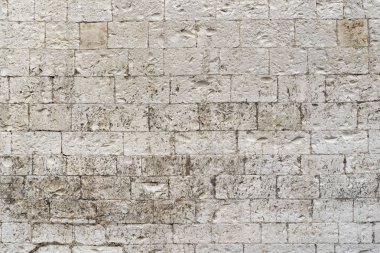 Beyaz taş tuğla doku