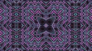 Siyah arka plan üzerinde renkli sürekli değişen geometrik şekil