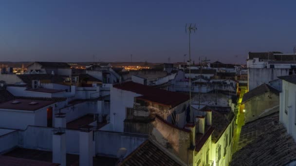 Χρονία Των Ταράτσες Την Αυγή Στην Κόρδοβα Ισπανία — Αρχείο Βίντεο