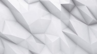 3D animasyon - beyaz düşük Poli doku