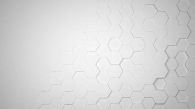 3D canlandırma - Soyut altıgen döngülü arkaplan