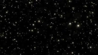 Siyah arkaplana düşen altın ışık parçacıklarının animasyon arkaplan döngüsü