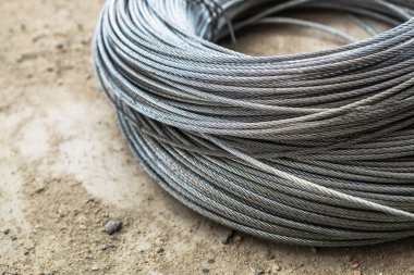 Küçük Boy Metal Kablo Teli. Ağır Yük Sapan Halatı
