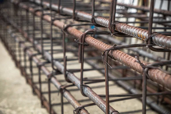 Çelik Tel ve Güvenlik Çelik Çubuklar Hazır Takviye — Stok fotoğraf