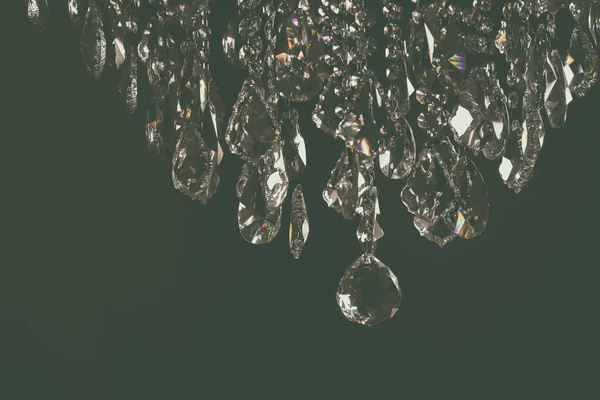Luxurious Crystal chandelier Lamp on the Ceiling.