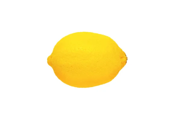 Rohe und frische Zitrone auf isoliertem weißen Hintergrund — Stockfoto