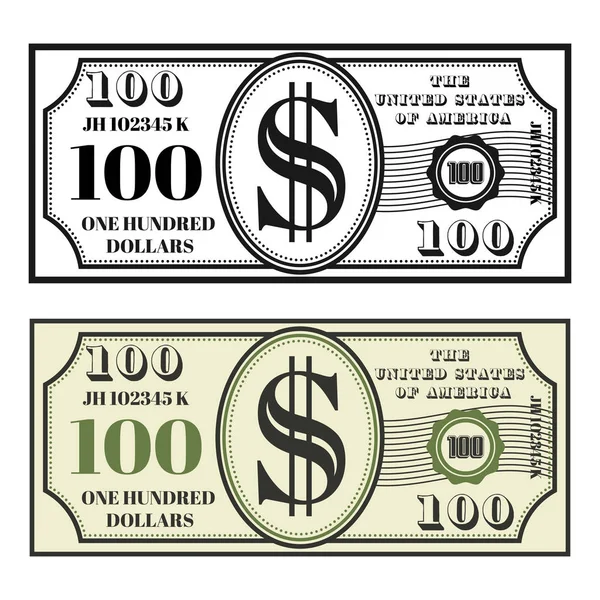 Para banknot iki tarzı siyah ve renkli