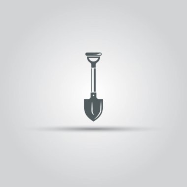 Kürek izole vektör simgesi