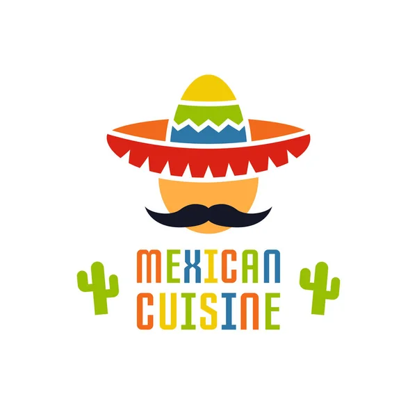 Mexican cuisine vector logo template isolated — Stock Vector
