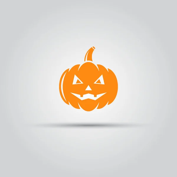 Halloween calabaza aislado icono de vector — Vector de stock