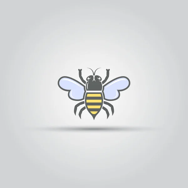 Bee isolerade vektor färgade ikonen — Stock vektor