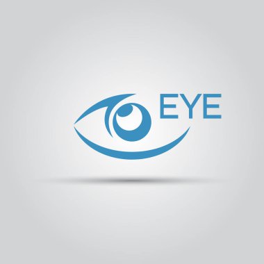 Göz izole vektör soyut simgesini