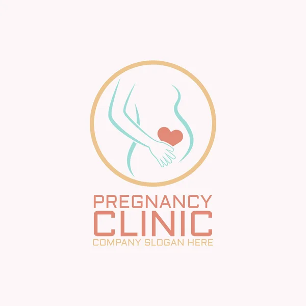 Pregnancy clinic isolated vector logo concpt — Stock Vector