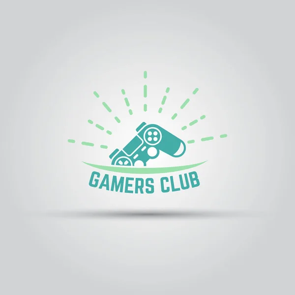 Gamers club etiqueta aislado vector — Vector de stock
