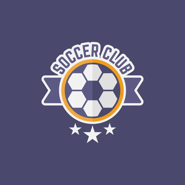 Simbolo vettore isolato squadra sportiva di calcio — Vettoriale Stock