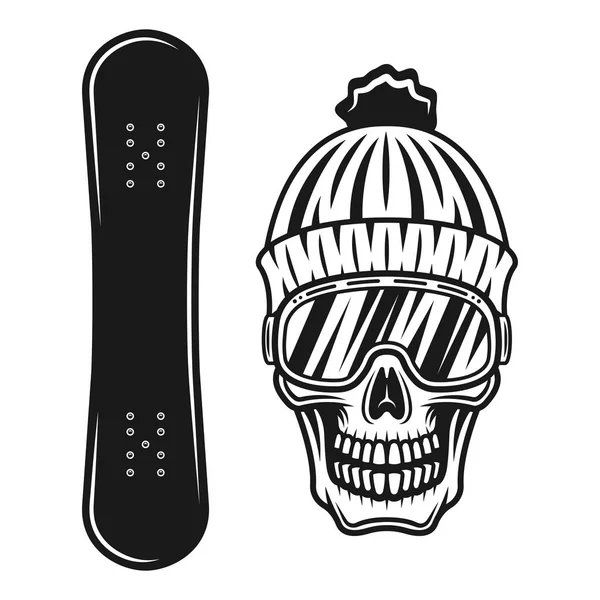 Snowboarden vectorobjecten of ontwerpelementen — Stockvector