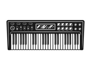 Synthesizer müzik aleti vektör çizim