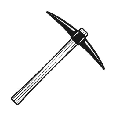 Pickaxe vektör nesne veya Vintage tasarım elemanı