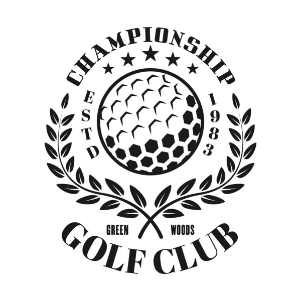 Векторна емблема гольф-клубу, ярлик, значок або логотип — стоковий вектор